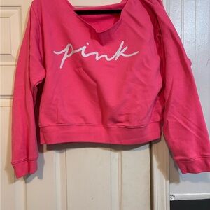 Victoria's Secret Hot Pink Crew Neck Sweater